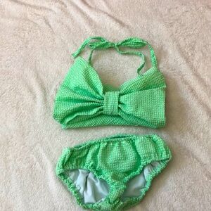 Seersucker Green bikini
